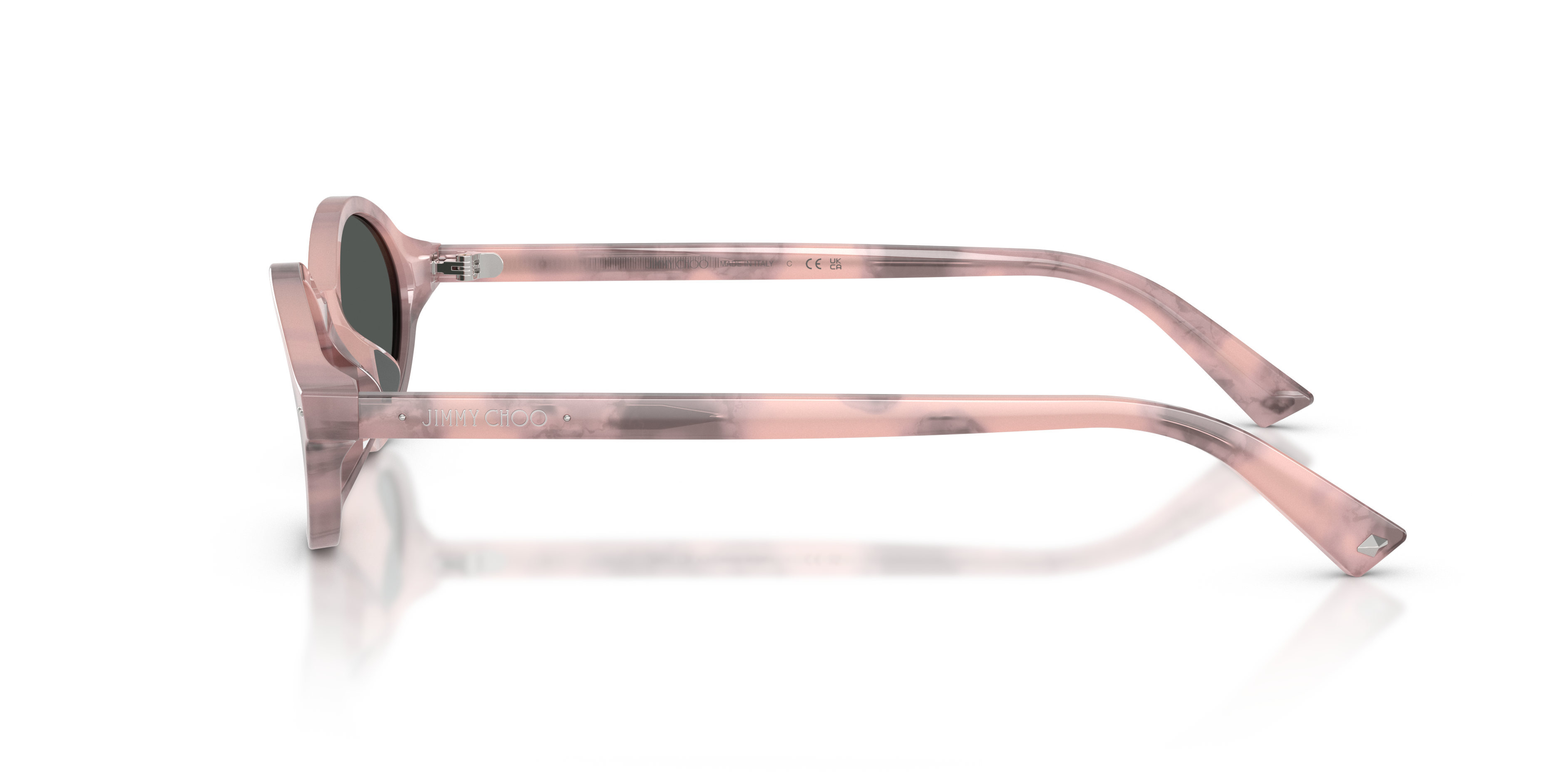 Jimmy Choo Mujer Jimmy Choo JC5068U 509887 Gafas de sol Acetato Rosa Gris Redonda Norma
