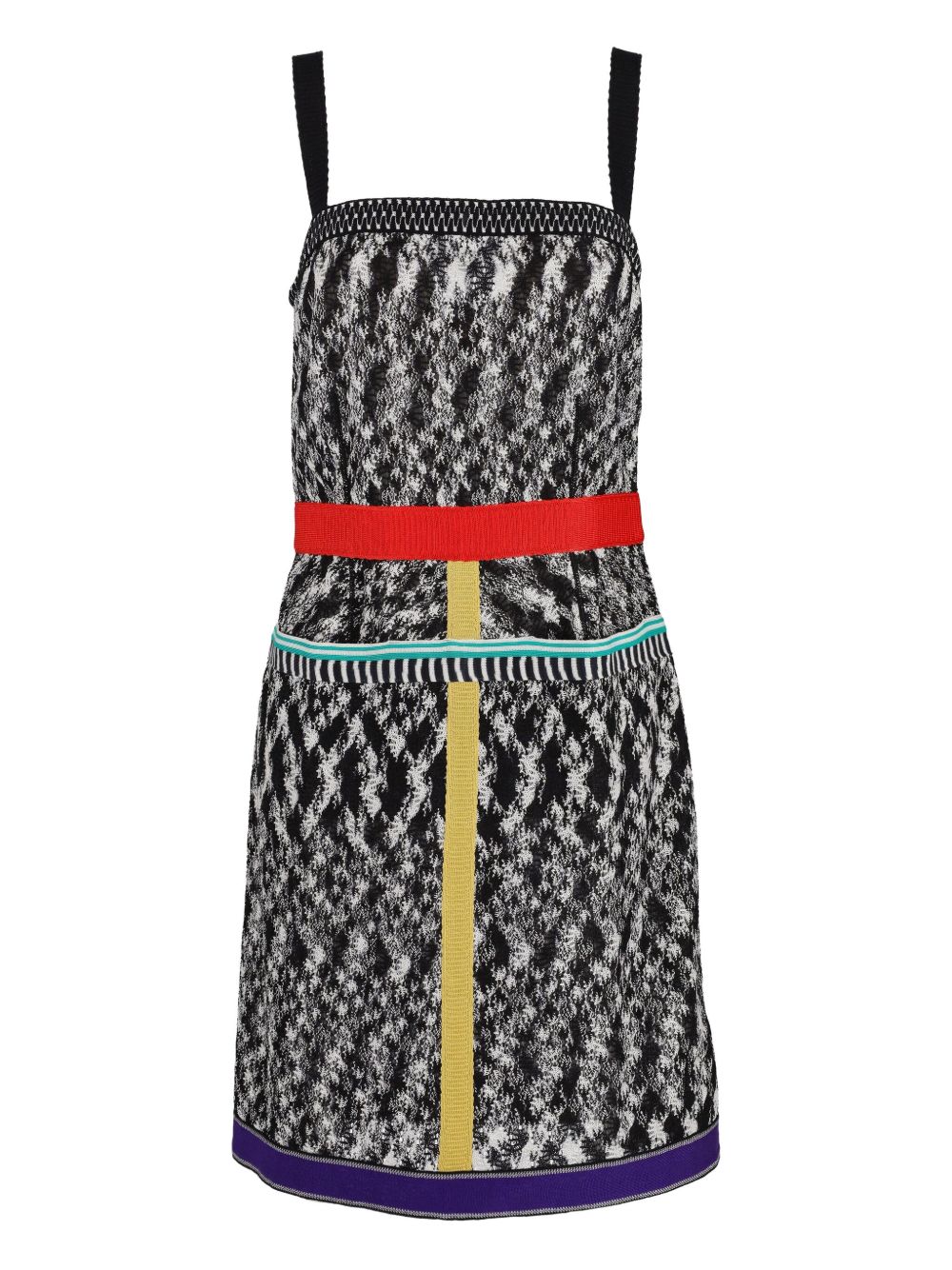 Knitted midi dress - Black