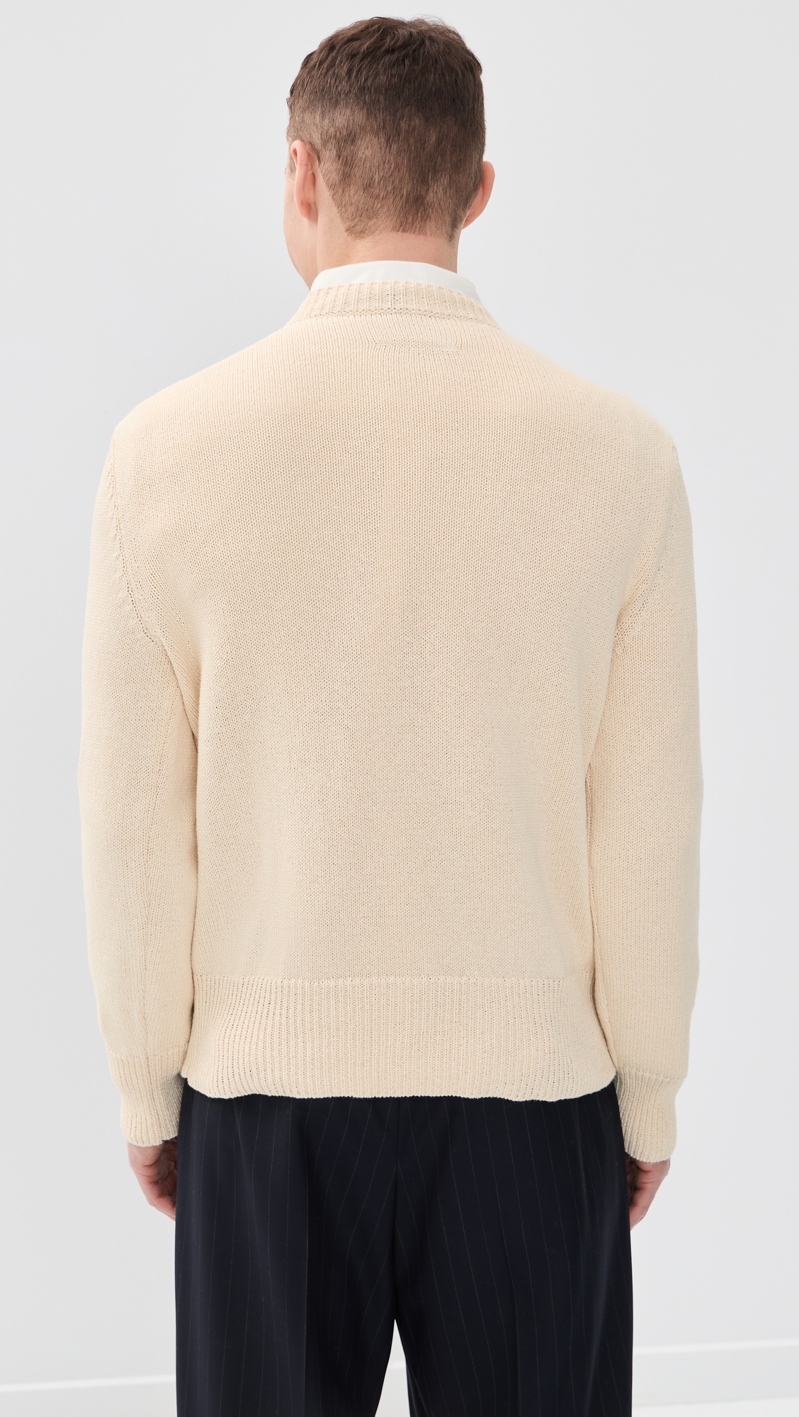 Stained Crewneck Sweater Off White