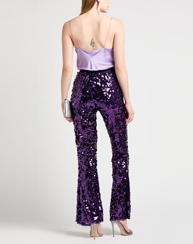Woman Pants Purple Size S Polyester