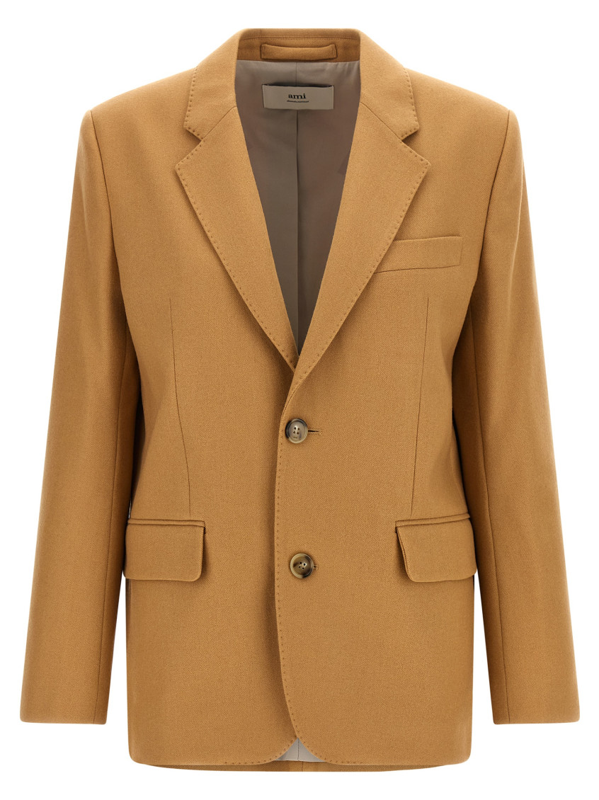 Ami Paris - wool blazer single breasted notch lape