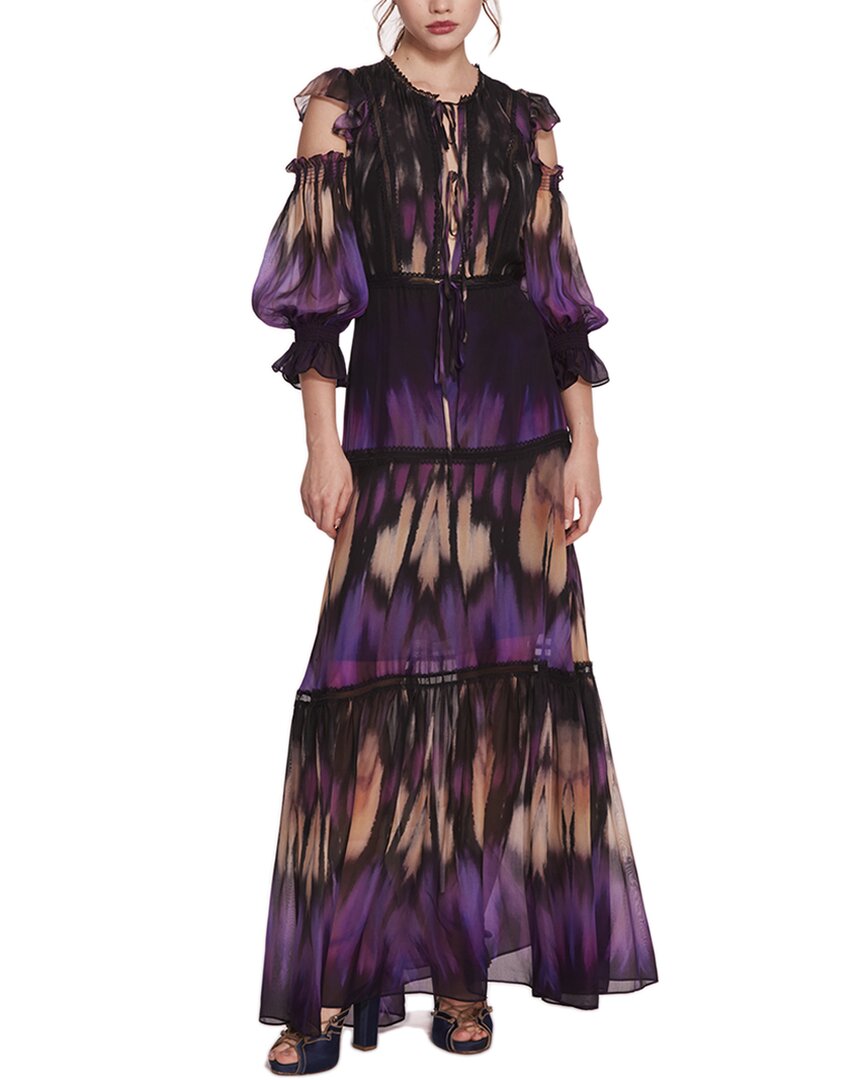 Silk-Blend Maxi Dress