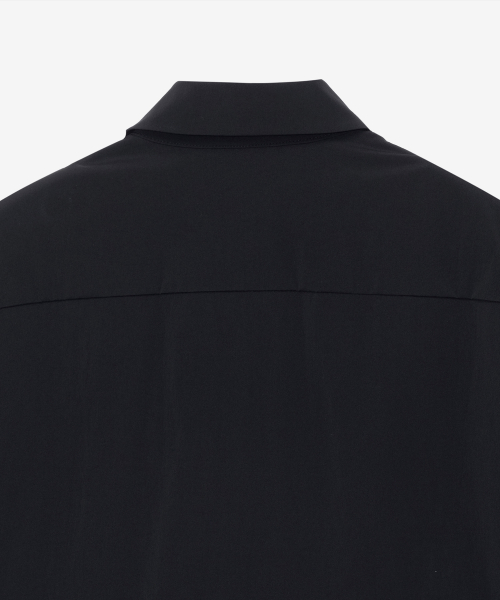 Utility Nylon Short-Sleeve Shirt Jacket