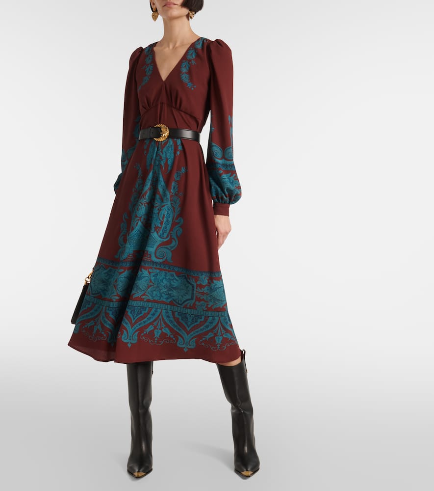 Printed midi dress