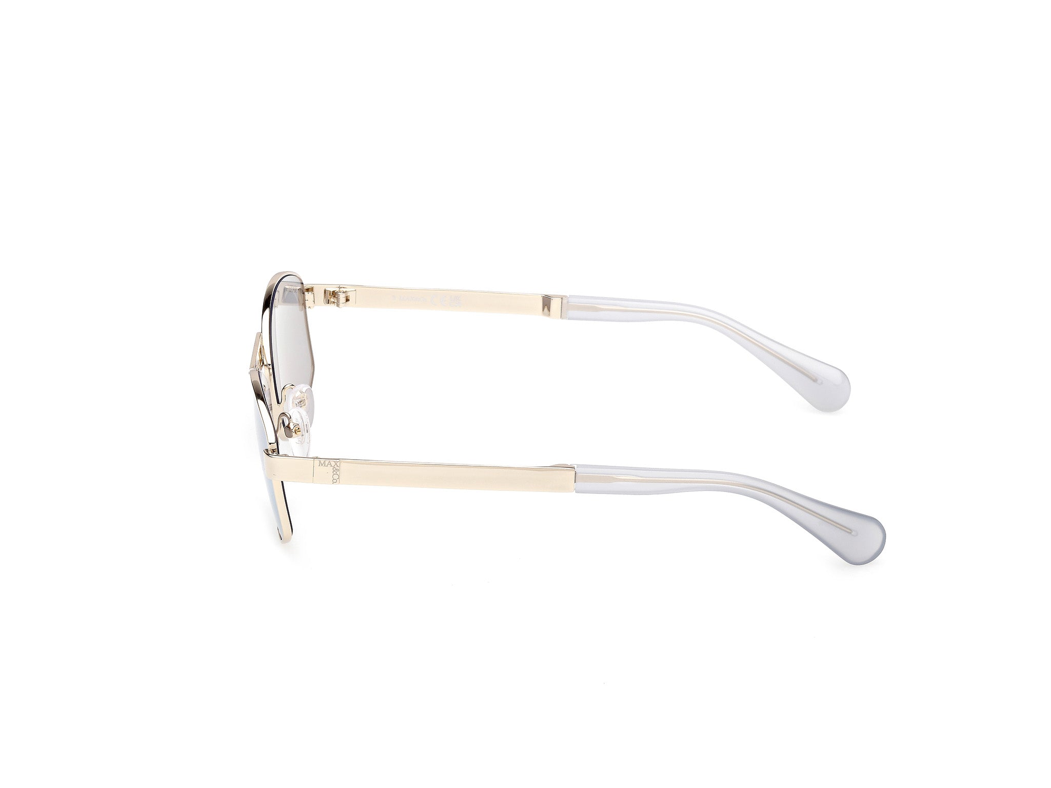 MAX&Co Mujer MAX&Co MO0139 32X Gafas de sol Metal Oro Azul Geométrico Norma