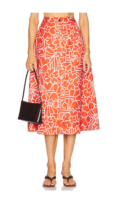 Papa Don't Preach x REVOLVE Fits Like A Puzzle Skirt in Red. - M also in