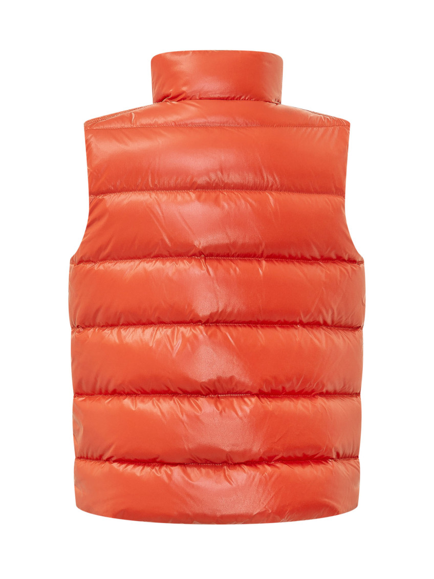 Kids Orange Quilted Jacket