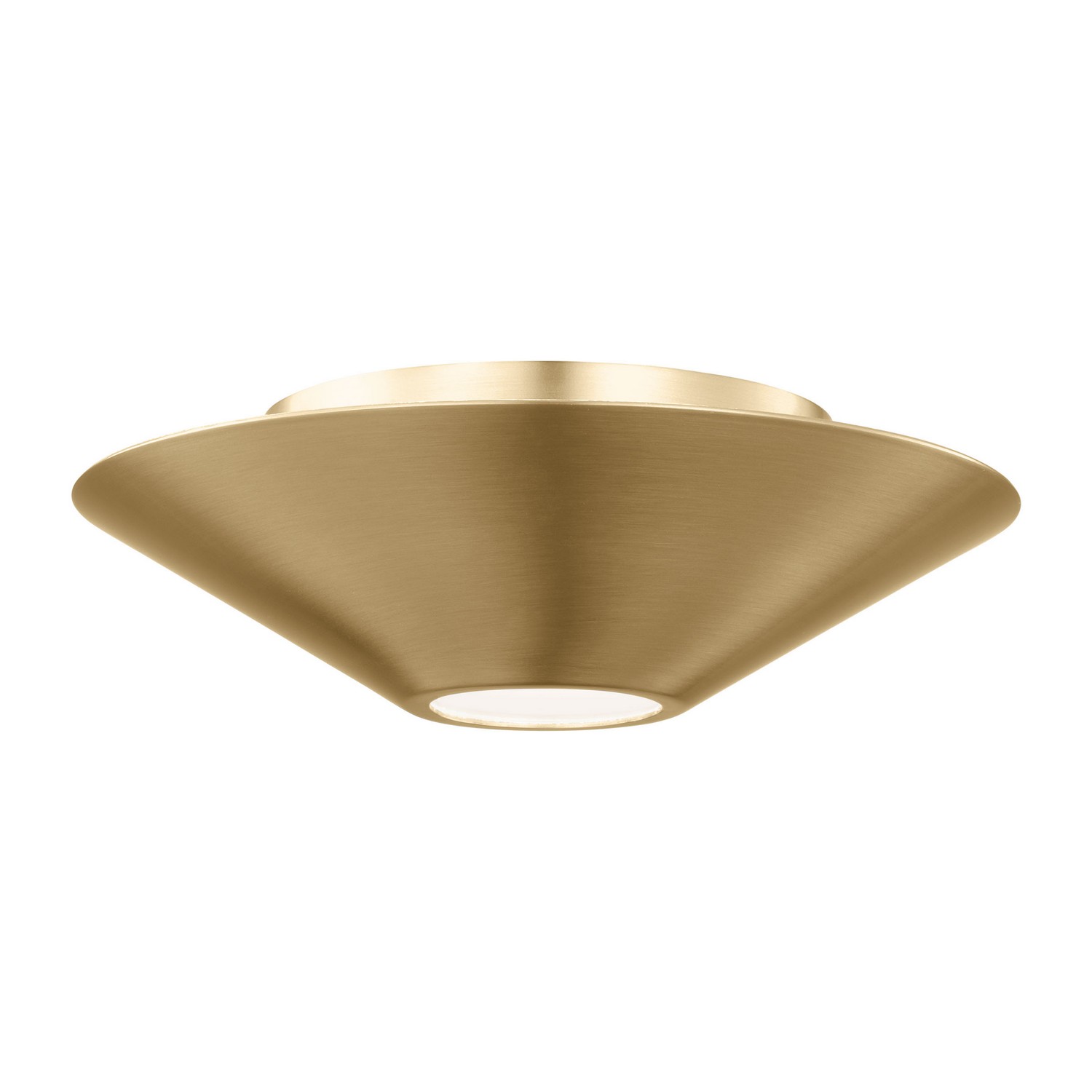 Burnished Brass LED Flush Mount and Sconce from the Echo Collection