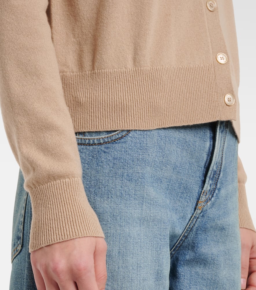 Cable-knit cashmere cardigan