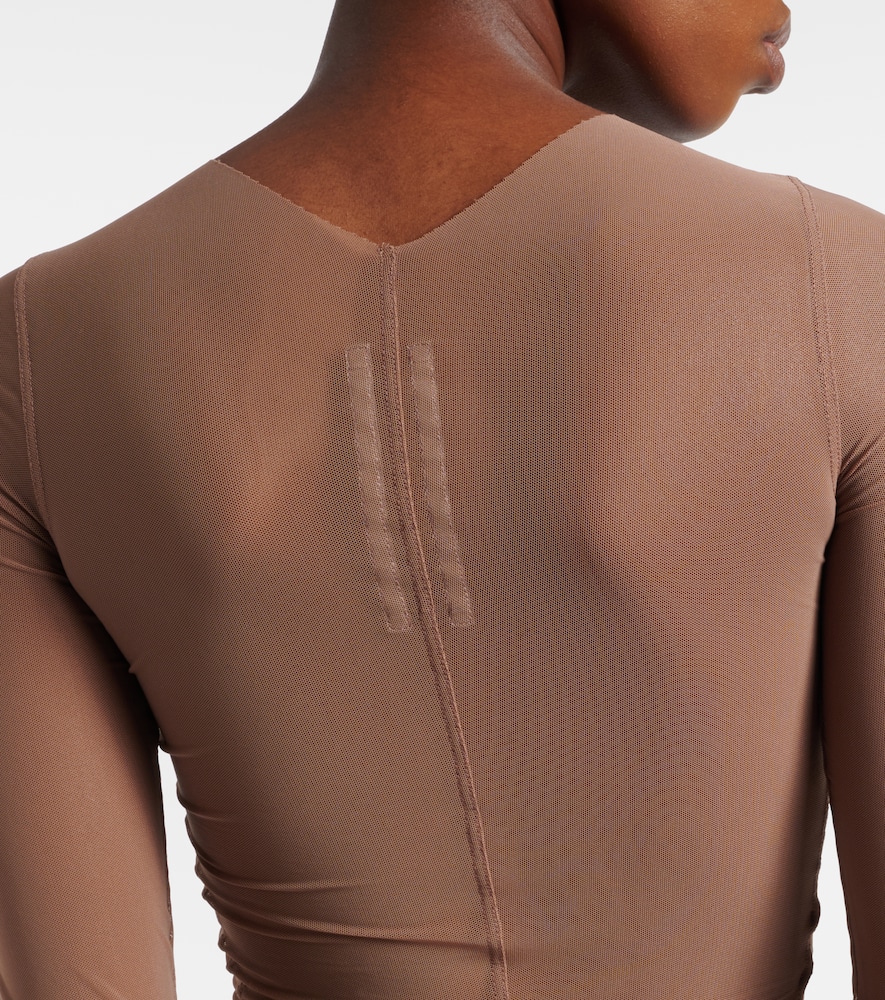 Temple sheer tulle top