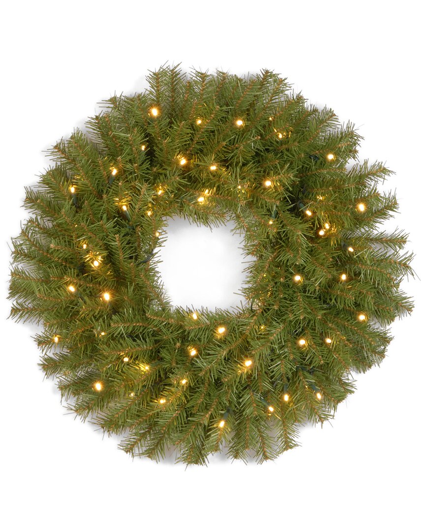 24In Norwood Fir Wreath With Twinkly Led Lights