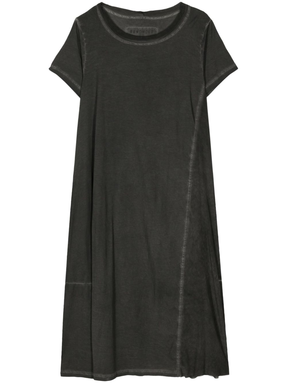 Cotton midi dress - Grey