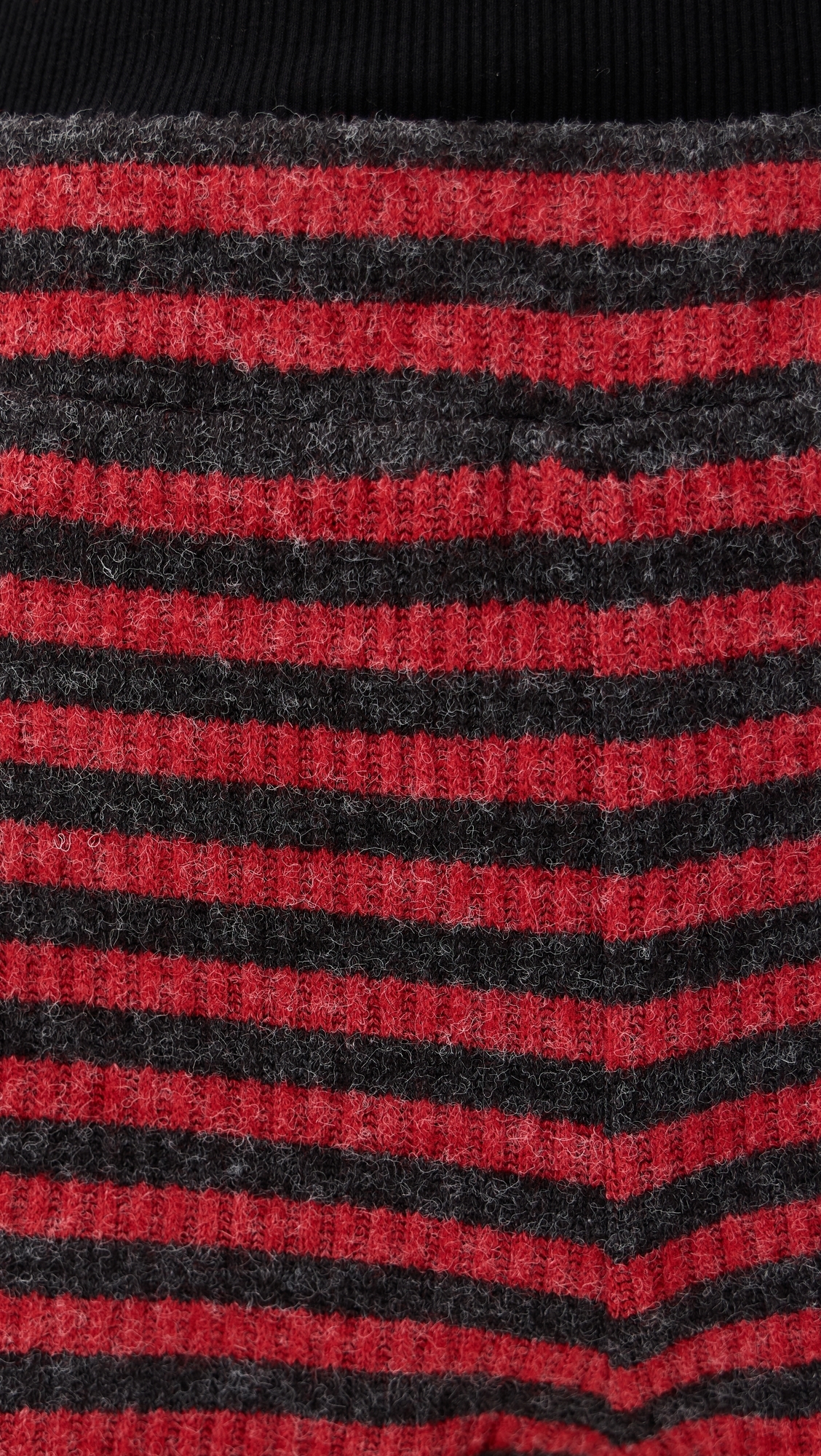 Housewife Knit Shorts Crimson Stripe