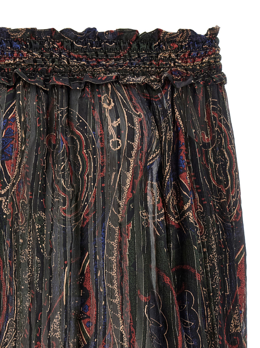 Multicolor Smock stitch blouse