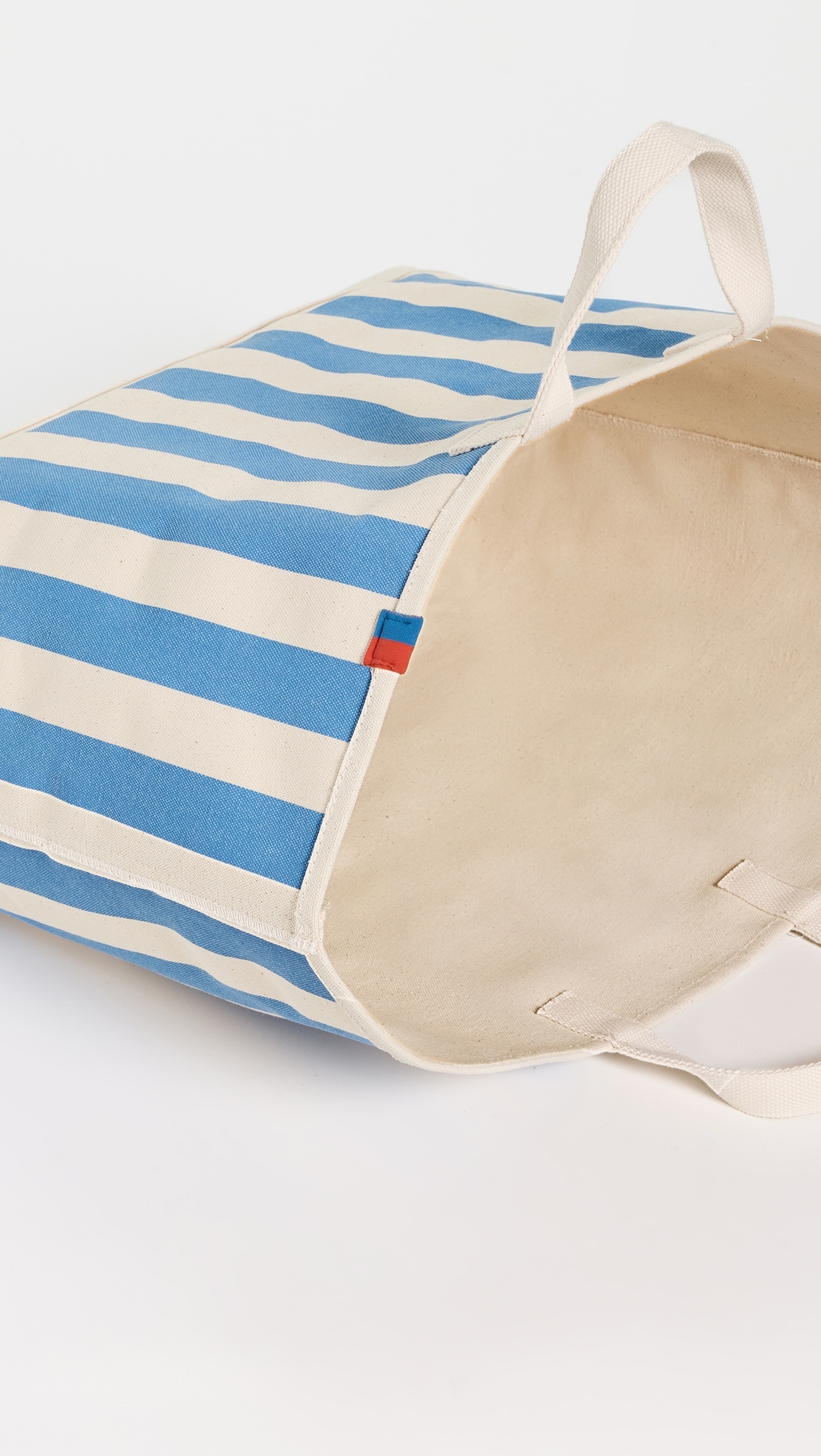 KULE The All Over Striped Tote Canvas/Royal Blue One Size