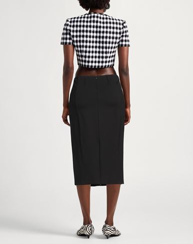 Woman Midi skirt Black Size 10 Viscose, Polyamide, Elastane