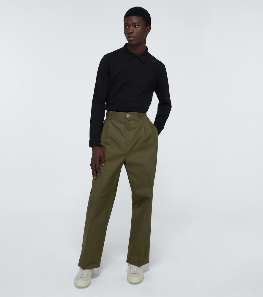 Riviera long-sleeved polo shirt