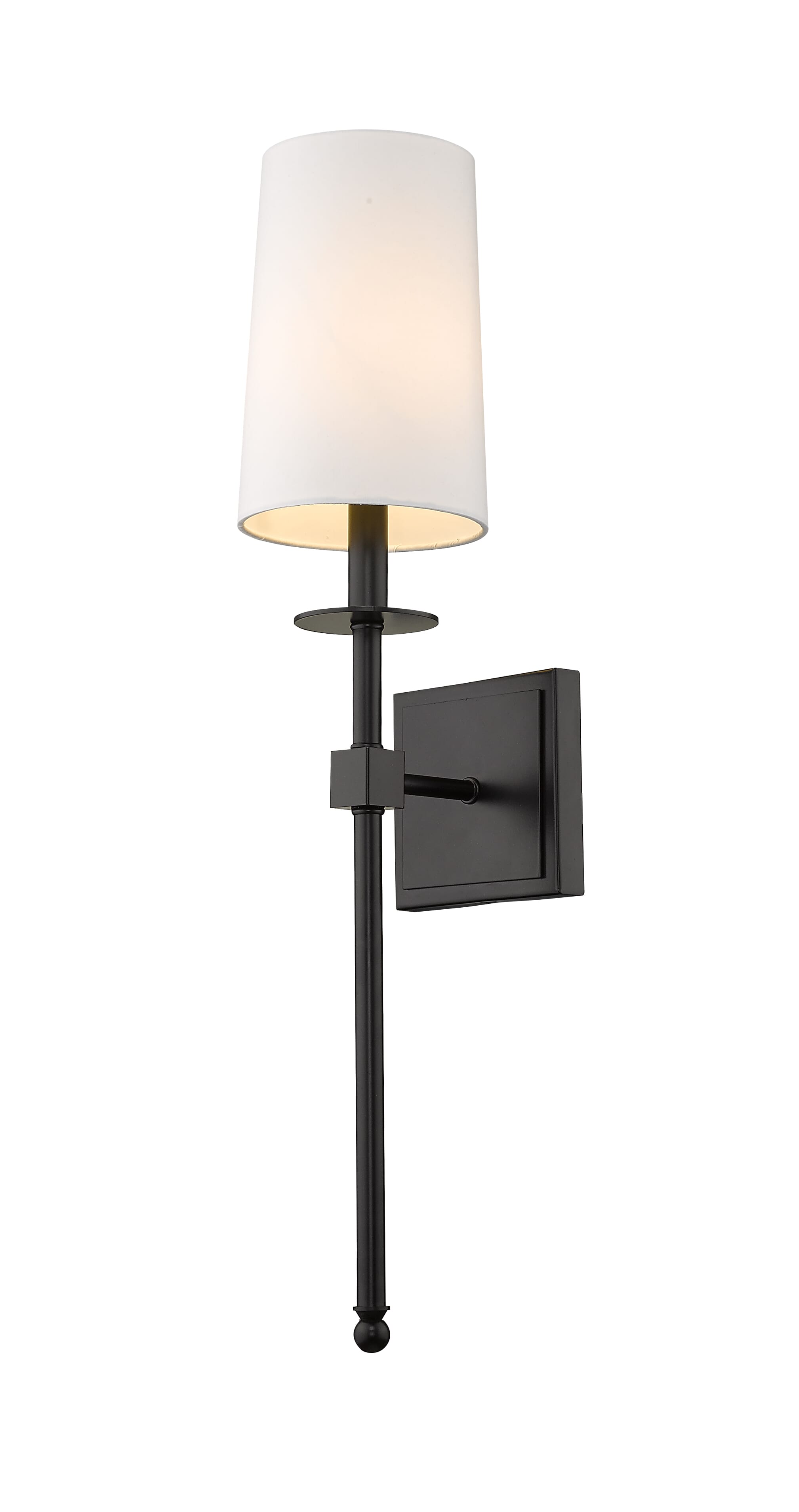 Camila 1-Light Wall Sconce In Matte Black