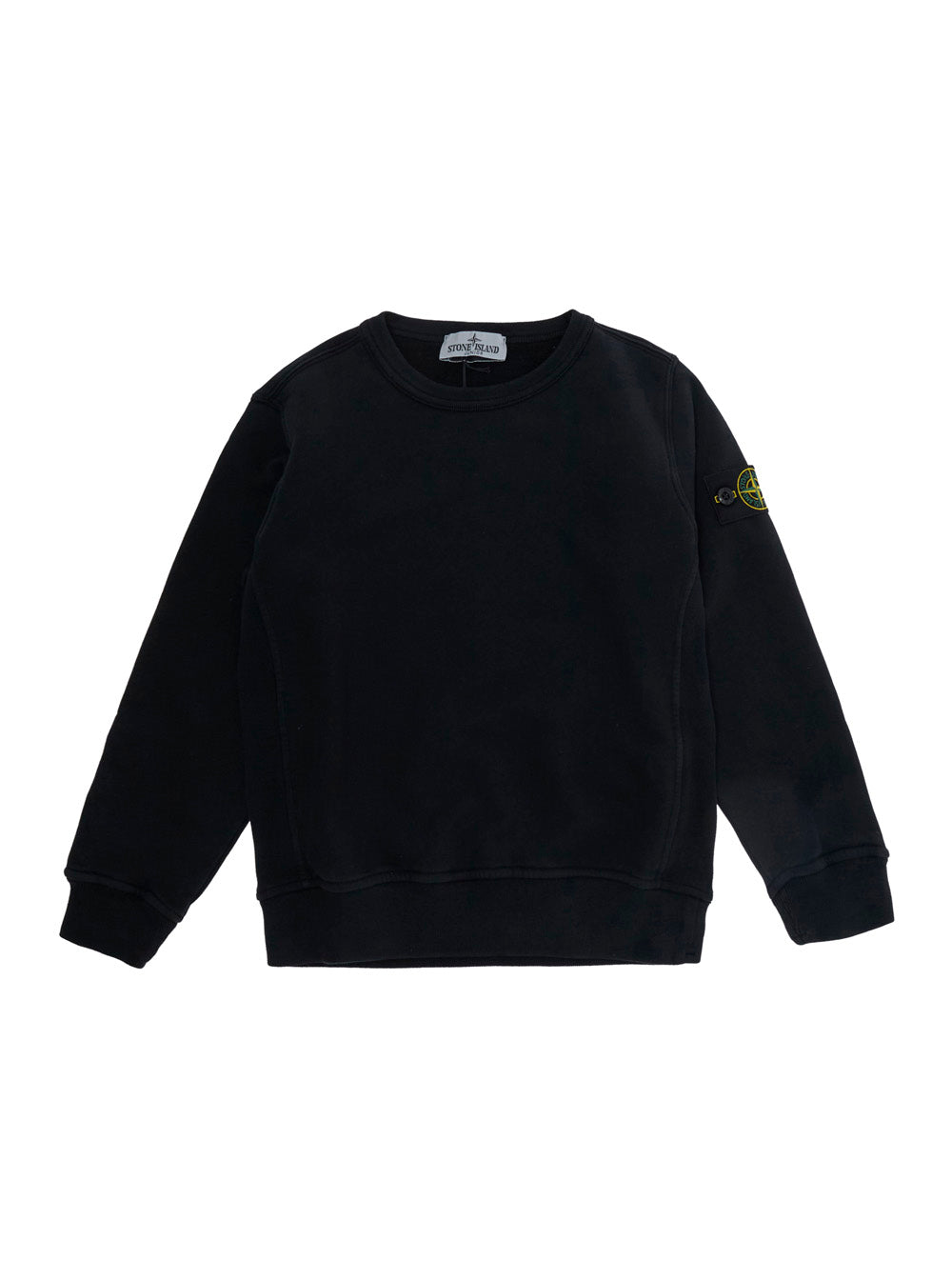 Logo-Patch Tech Fabric Sweatshirt — Black