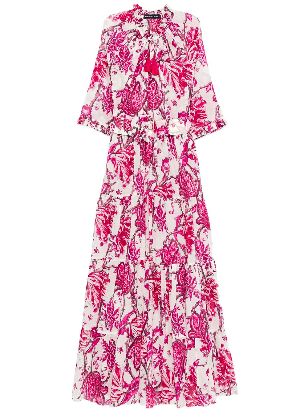 Eva Floral-Print Tiered Dress