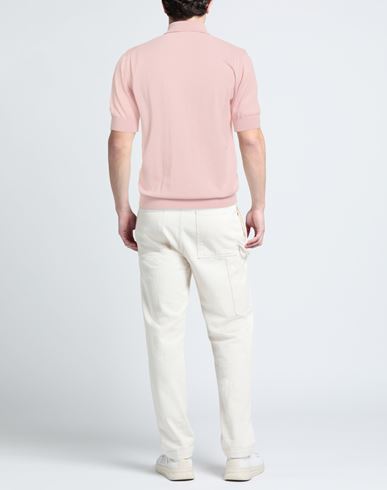 Man Sweater Light pink Size 40 Cotton