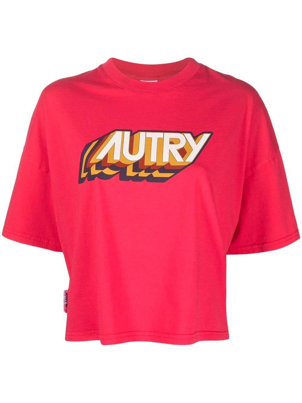 Logo-print short-sleeved T-shirt - Pink