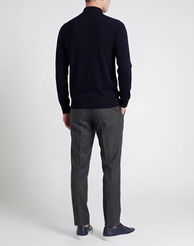 Man Cardigan Navy Size L Rayon, Modal, Elastane, Cotton