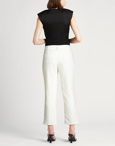 Woman Pants Ivory Size 8 Polyester