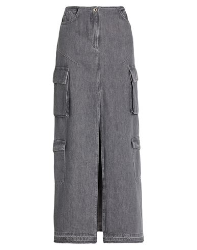 Woman Denim skirt Grey Size 28 Cotton