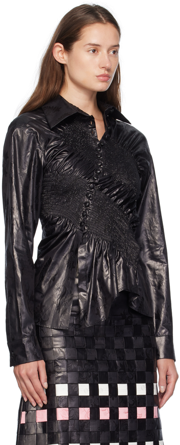 SUPER YAYA Black Classic Twist Shirt