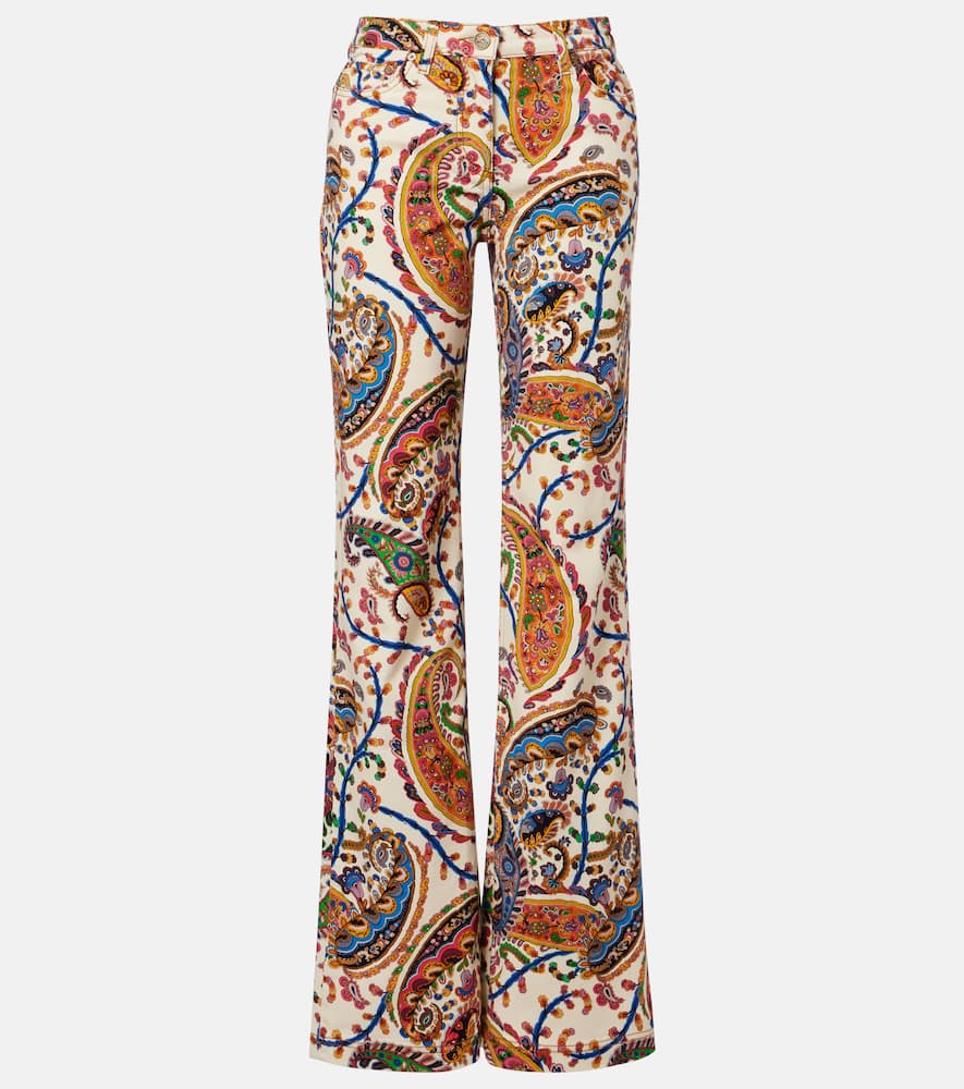 High-rise bootcut jeans