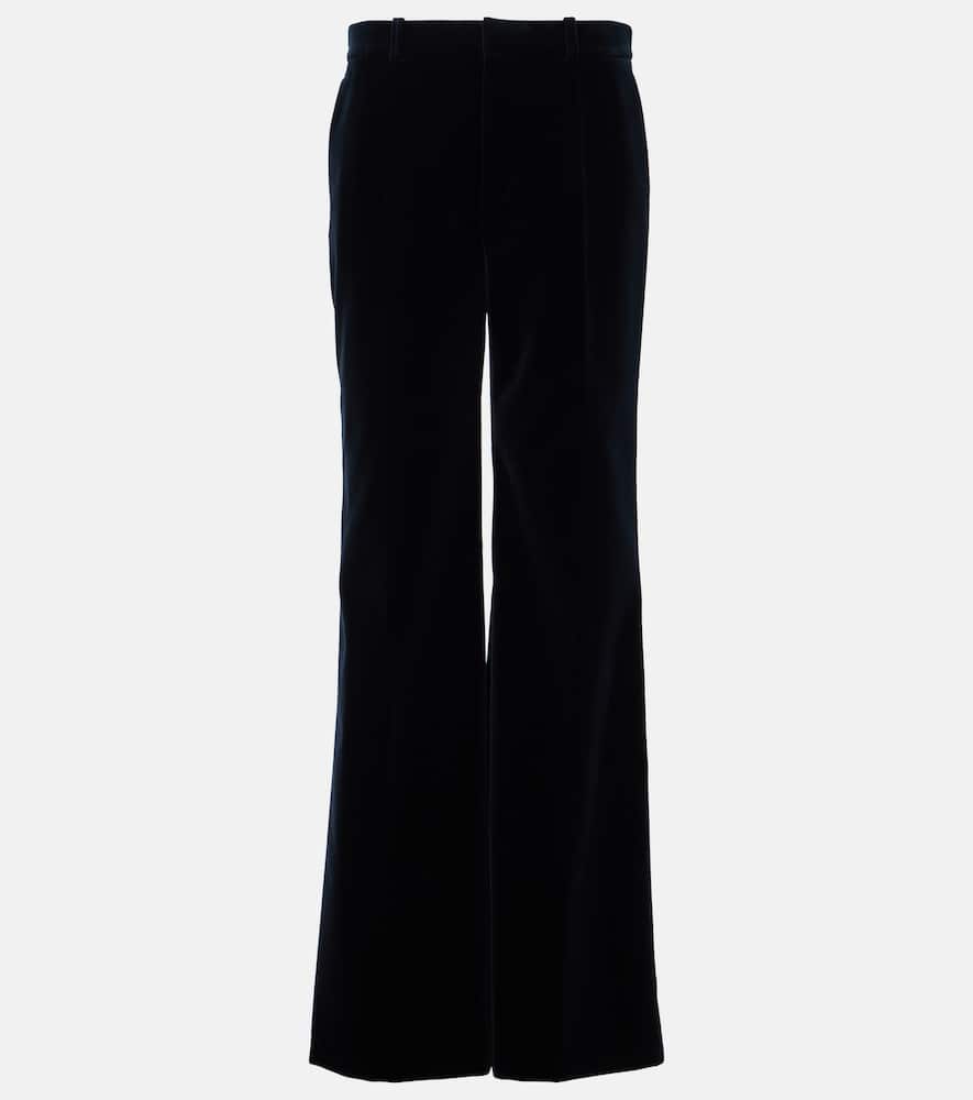 Chloé Cotton velvet flared pants