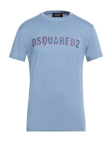Man T-shirt Pastel blue