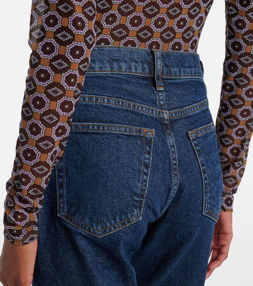 Borrowed cropped straight jeans