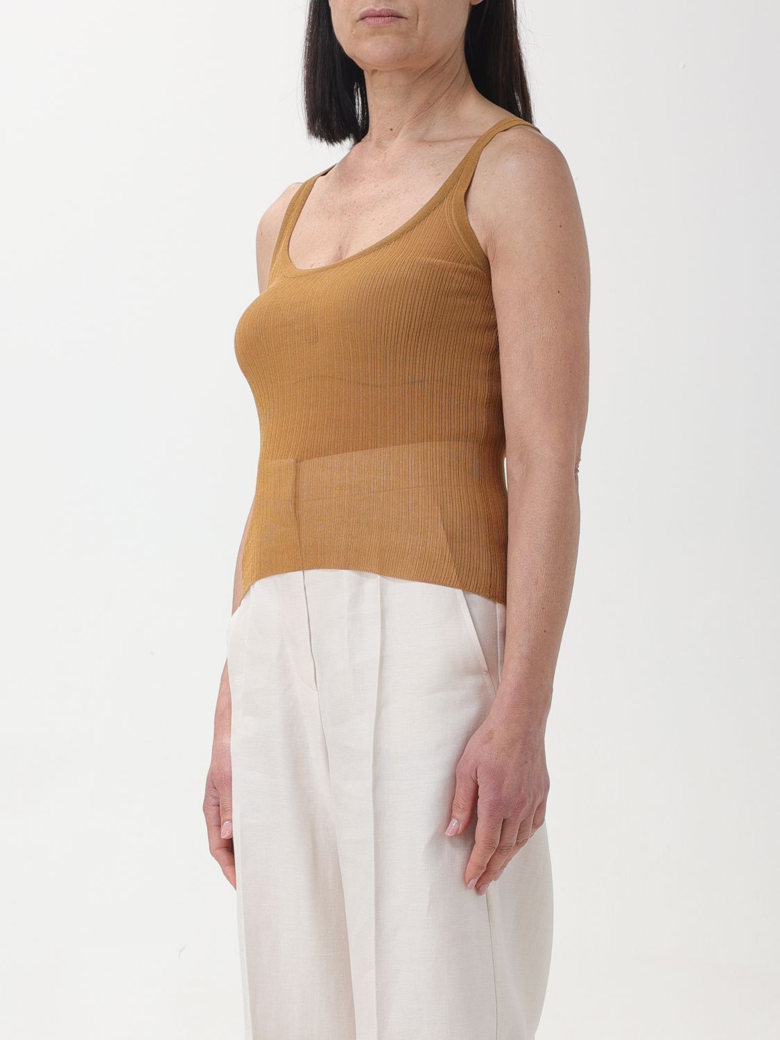 Top Woman color Leather
