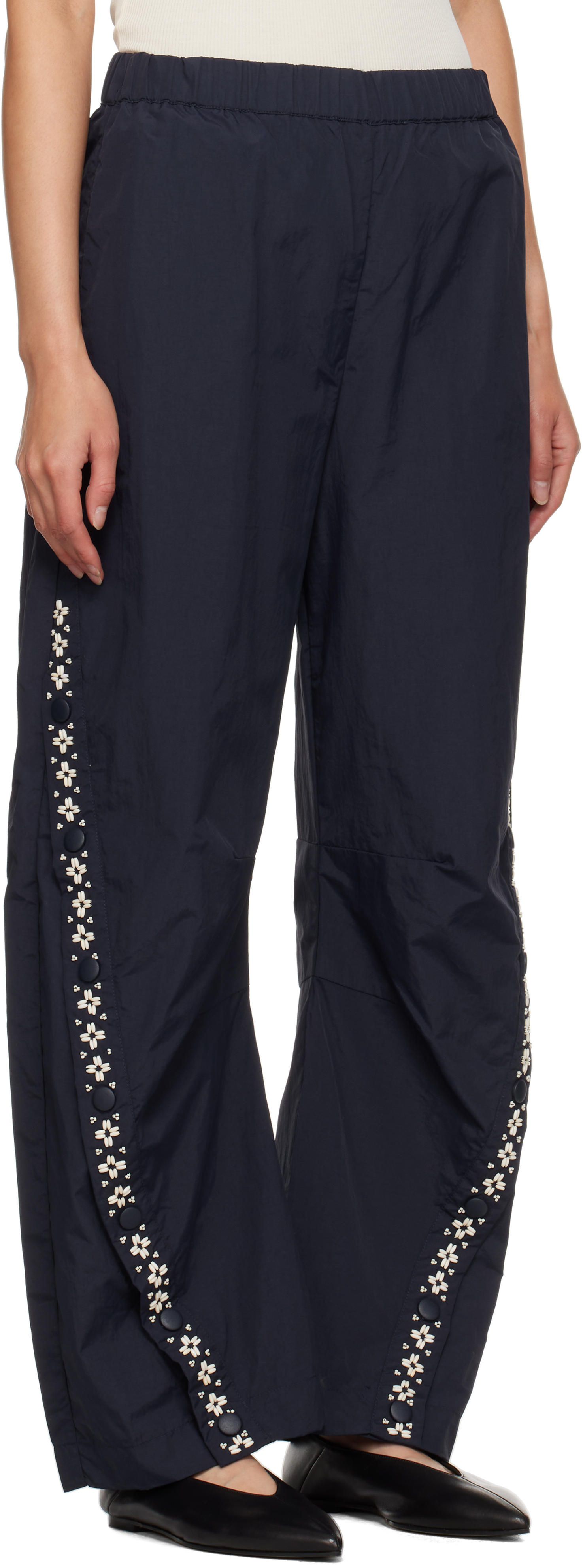 SEA NY Navy Mille Track Pants