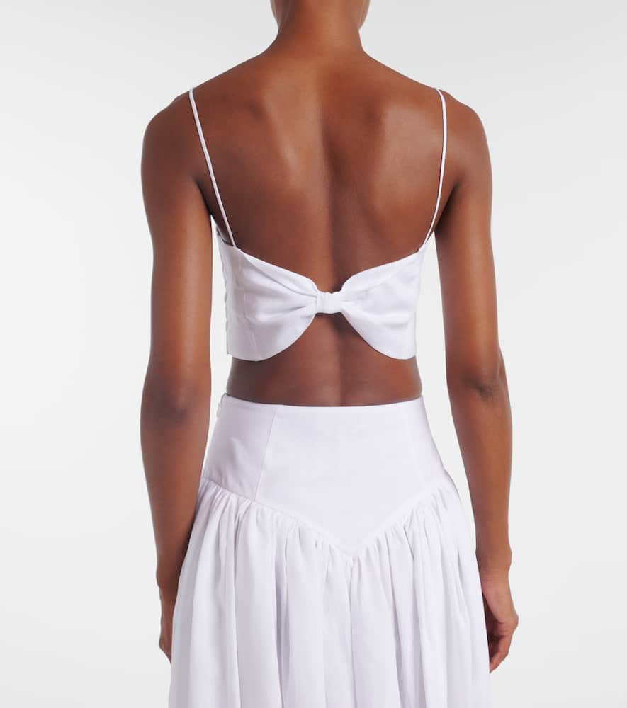 Blazie linen crop top