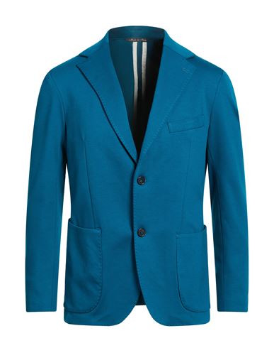 Man Blazer Deep teal Size 40 Viscose, Nylon, Elastane