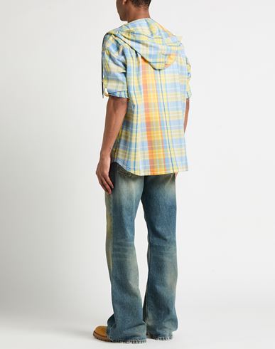 Man Shirt Yellow Size 3 Wool, Nylon