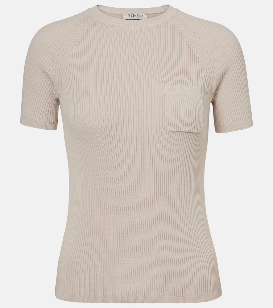 Berlino ribbed-knit cotton top