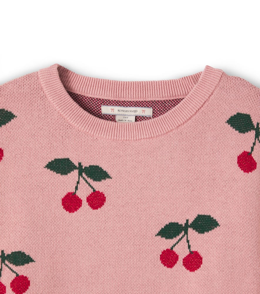 Konges Sløjd Lapis jacquard cotton-blend sweater
