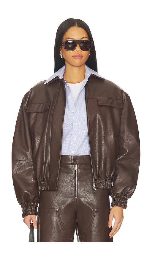 MSGM Bomber Jacket in Brown. 36. Also