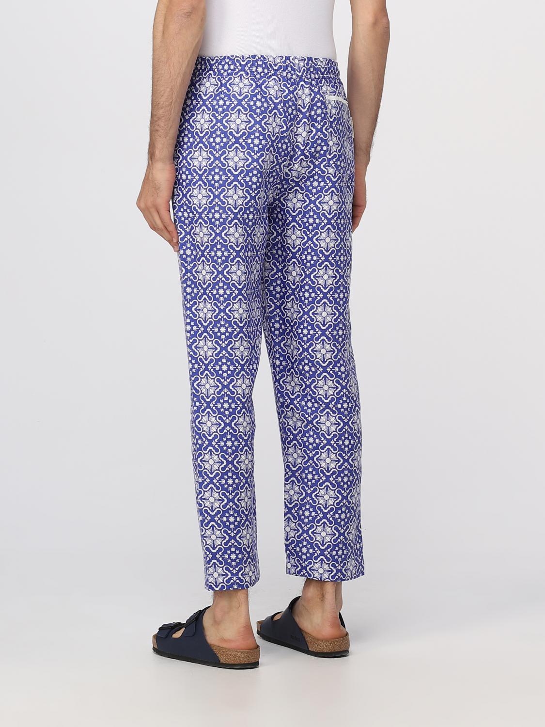 Pants Men color Blue