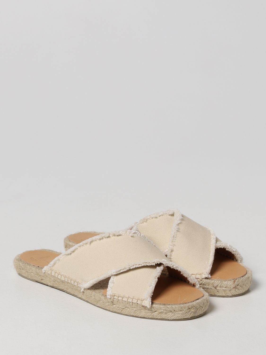 Flat Sandals Woman color Ivory
