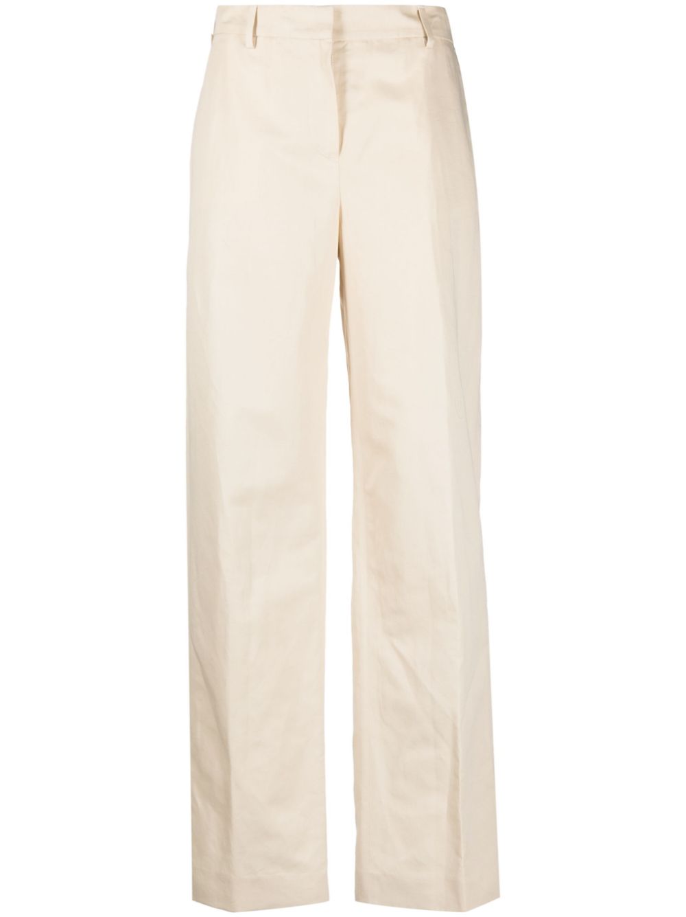 Wide-leg tailored trousers - Brown
