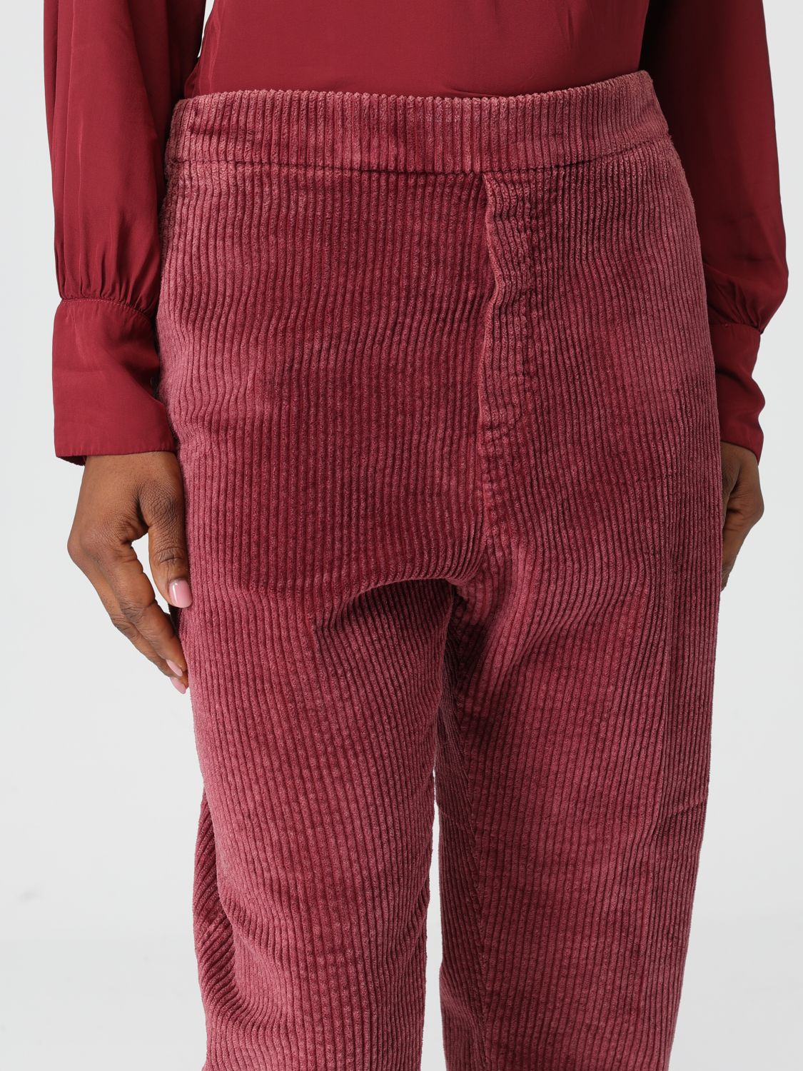 Pants Woman color Brick Red