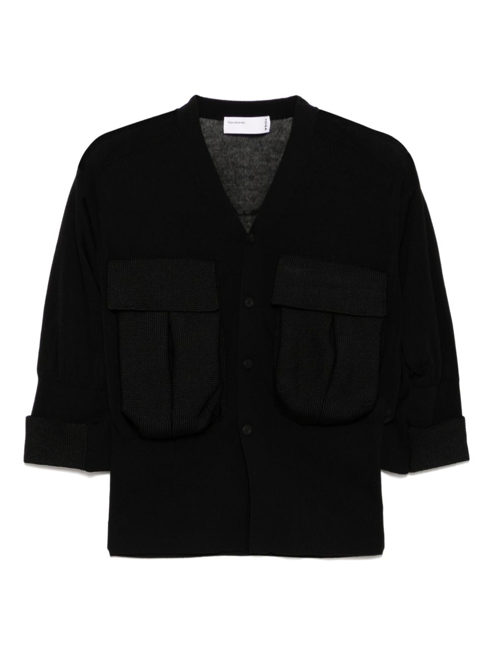 Toga button-up cardigan - Black