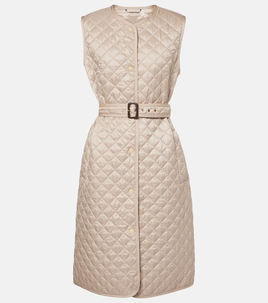 Lauren belted quilted vest
