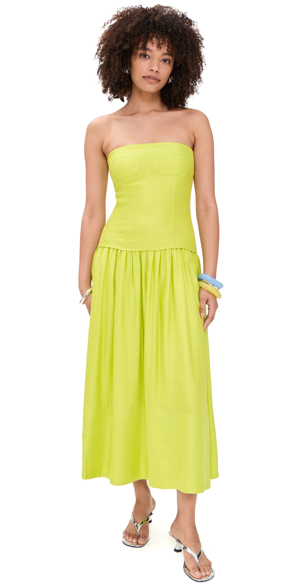 Maren Dress Chartreuse
