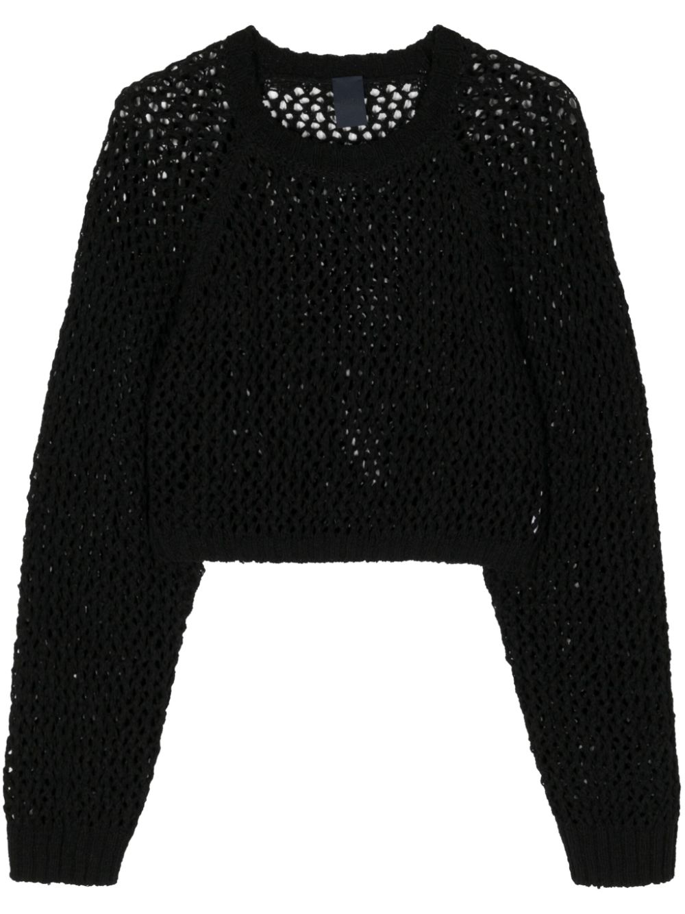 Open-knit jumper - Black